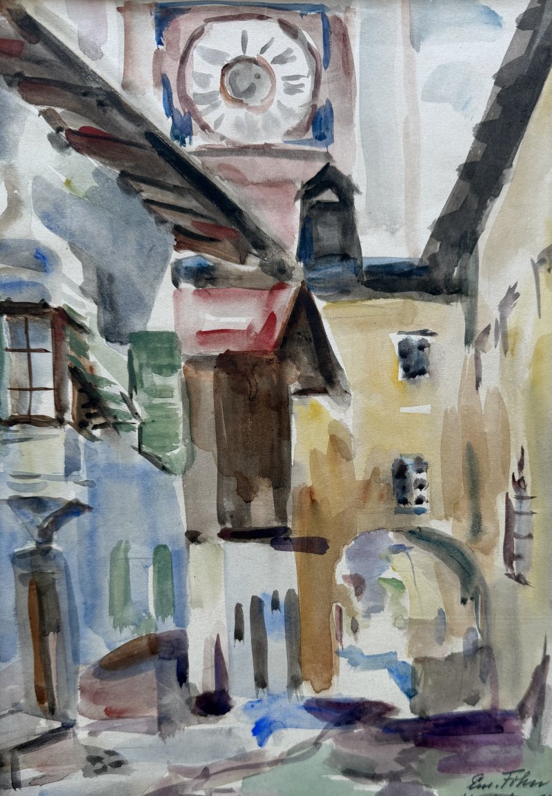 Fohn Emanuel - Gasse in Kastelruth