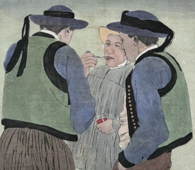 Moser Carl - Bretonische Bauern