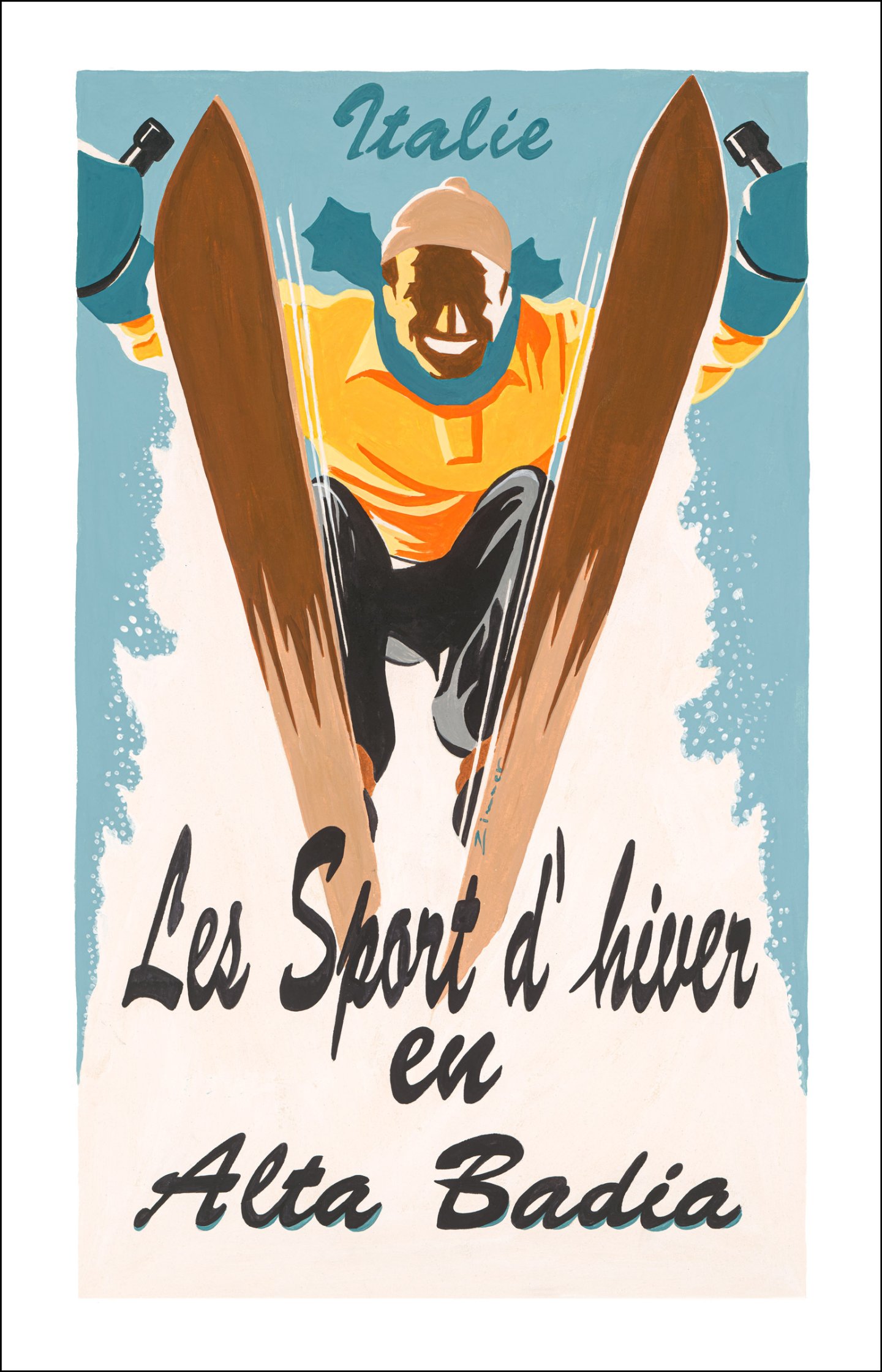 Plakat - Italie - Les Sports d´hiver - Alta Badia