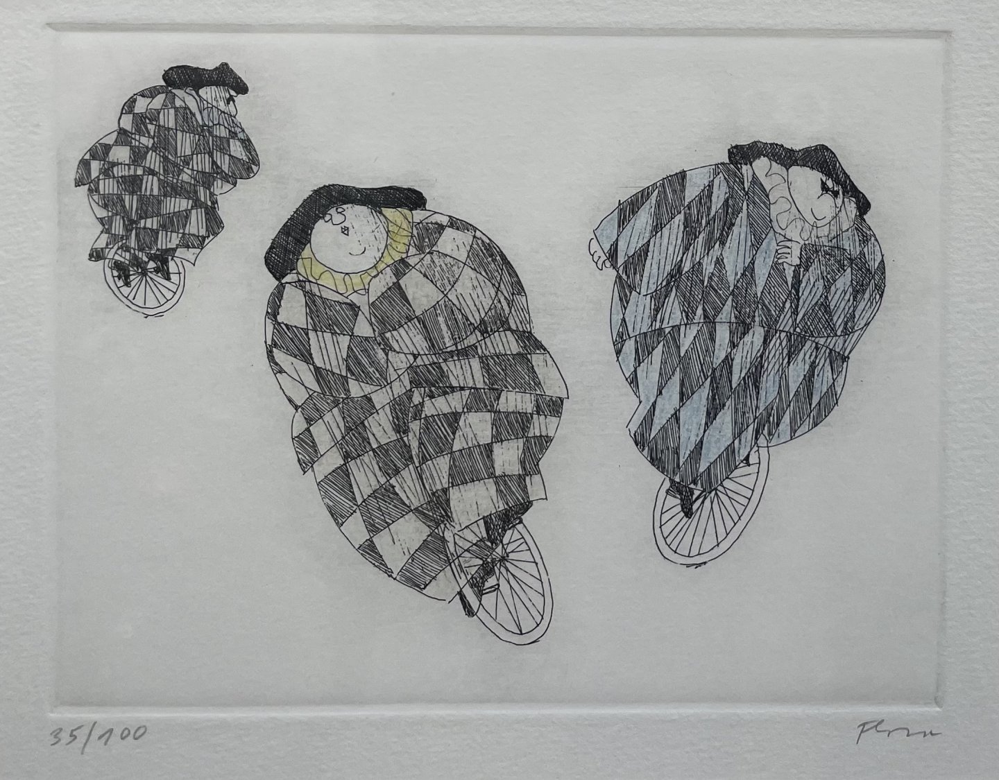 Flora Paul - Harlekine auf Einrad