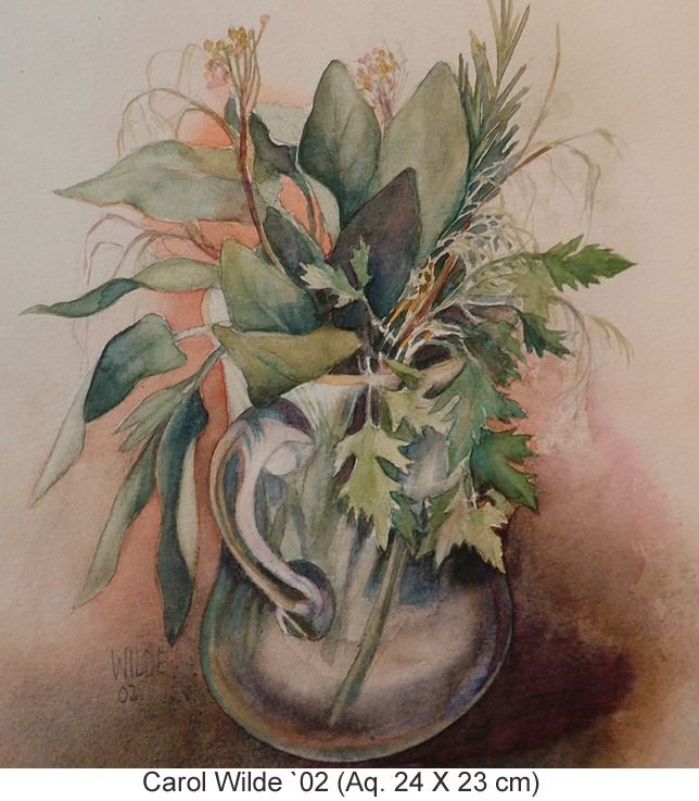 Wilde Carol - Vase mit Grünzeug
