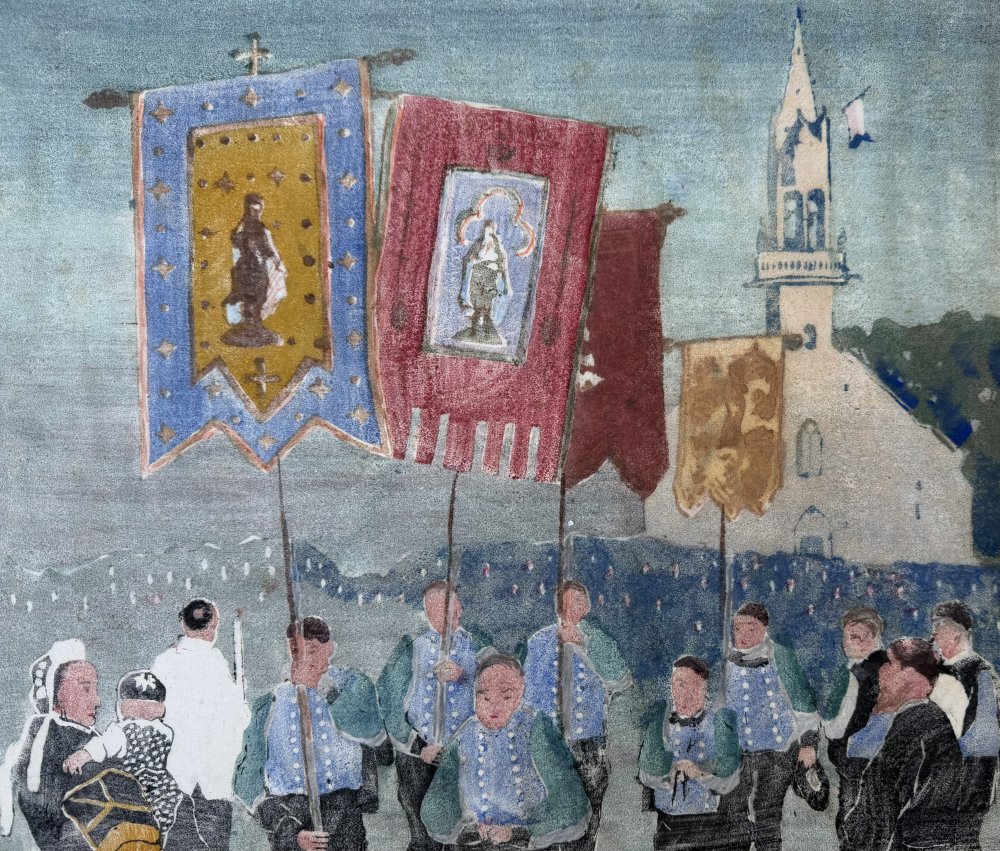Moser Carl zugeschrieben - Prozession in der Bretagne