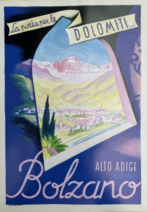 Plakat - Lenhart Franz - Bolzano, la porta per le Dolomiti