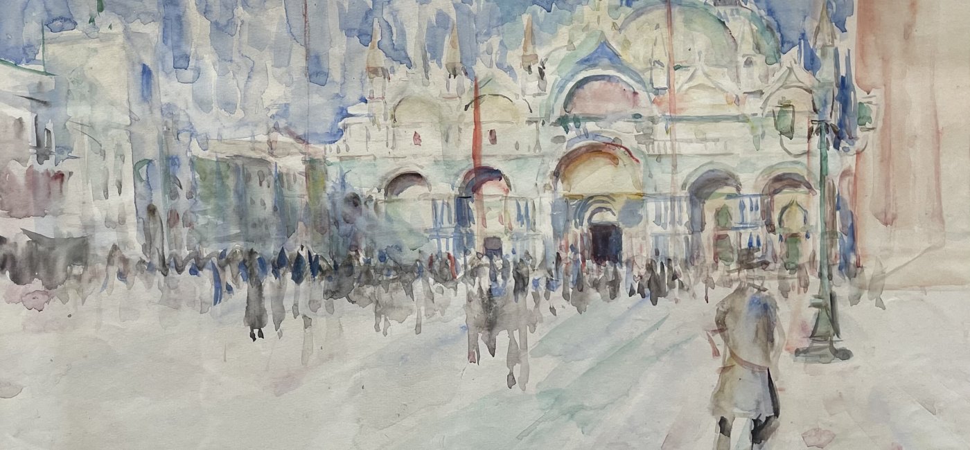 Fohn Emanuel - Markusplatz in Venedig