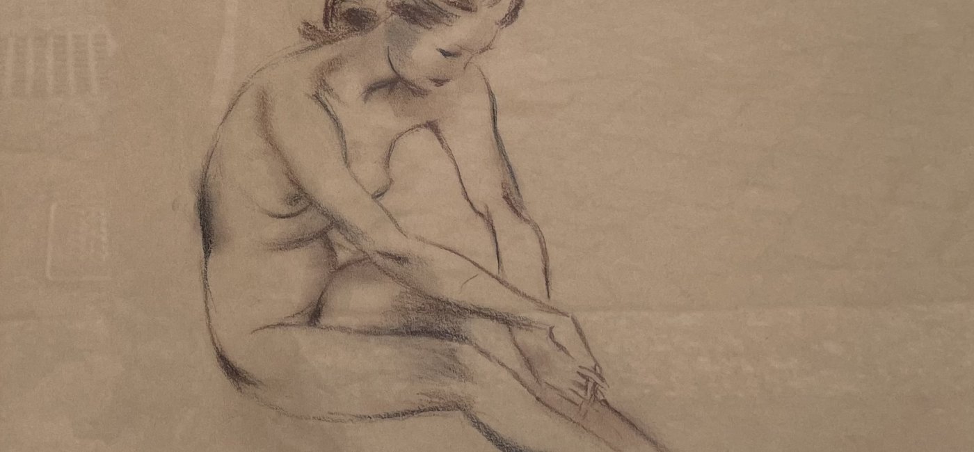 Lenhart Franz - Hockende Dame 