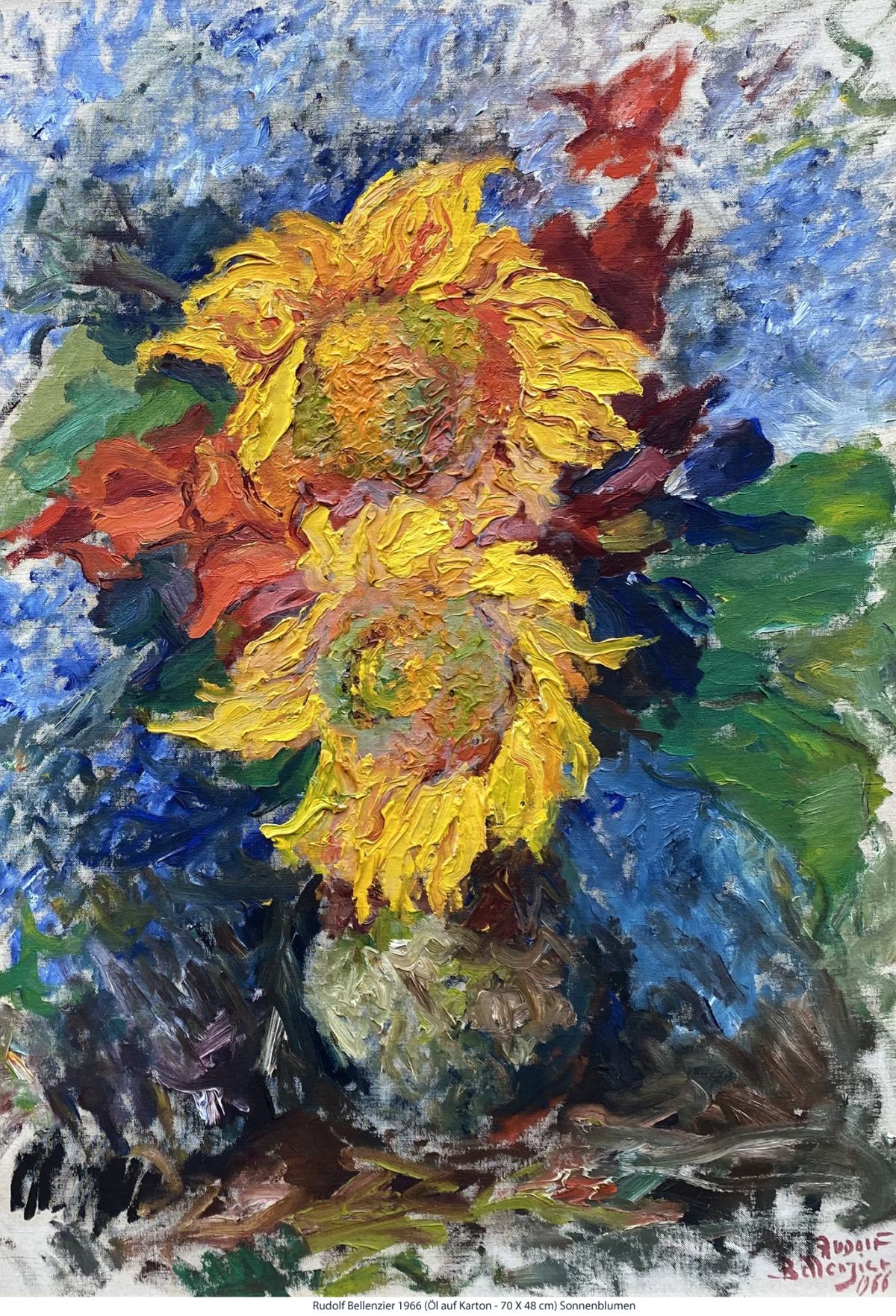 Bellenzier Rudolf 1966 - Sonnenblumen