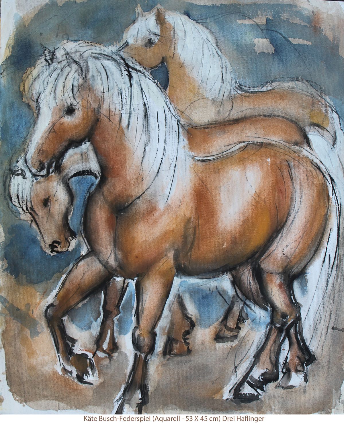 Busch-Federspiel Käte - Drei Haflinger