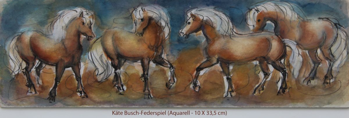 Busch-Federspiel Käte - Vier Haflinger