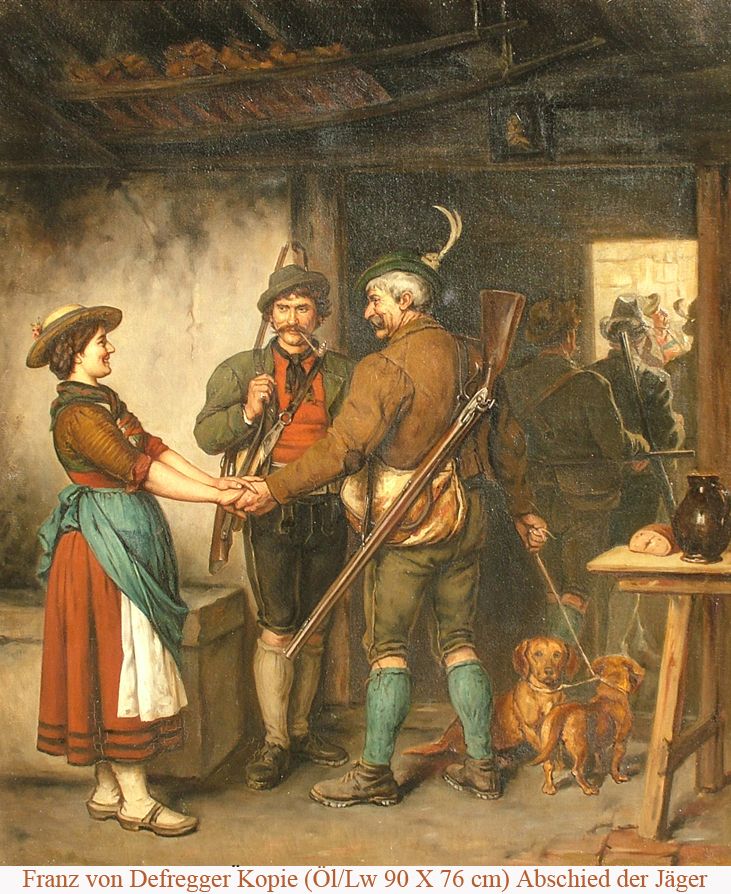 Defregger Franz Kopie - Abschied von der Sennerin