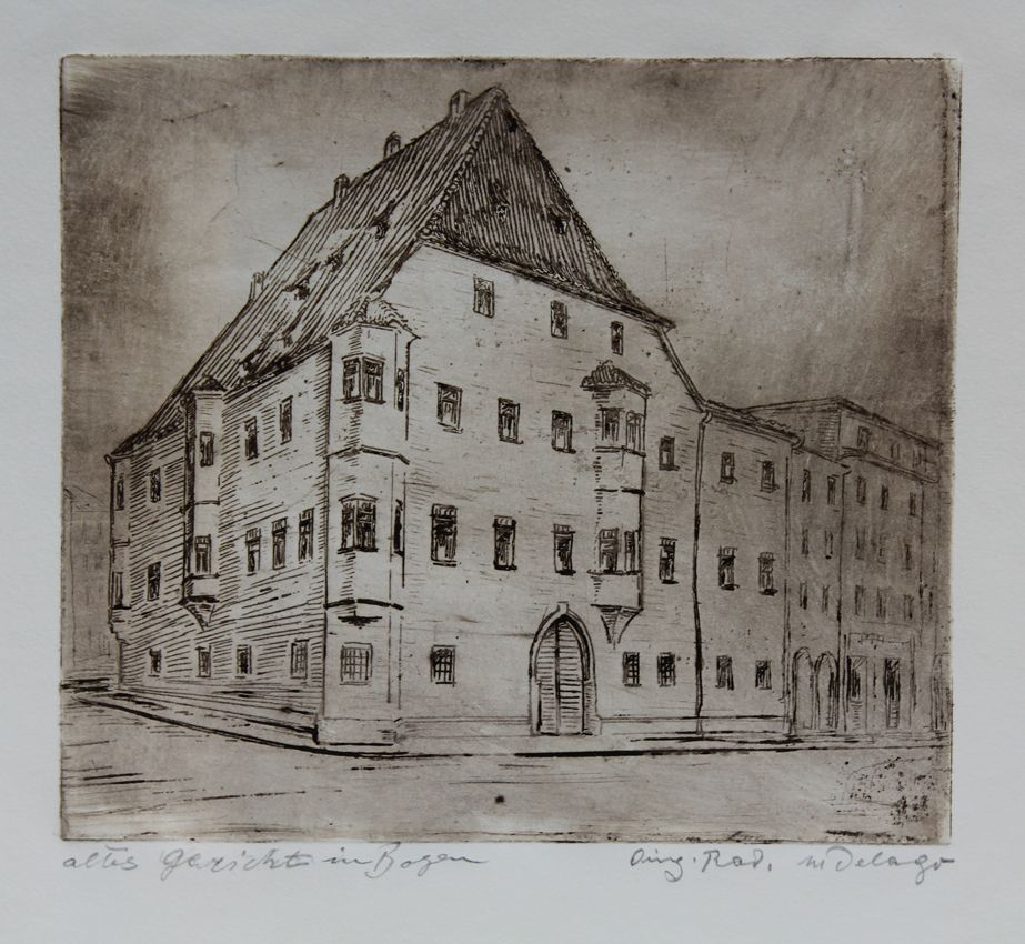 Delago Maria - Radierung - Altes Gericht