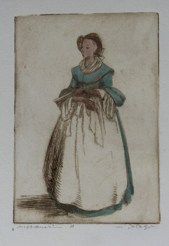 Delago Maria - Radierung - Meranerin
