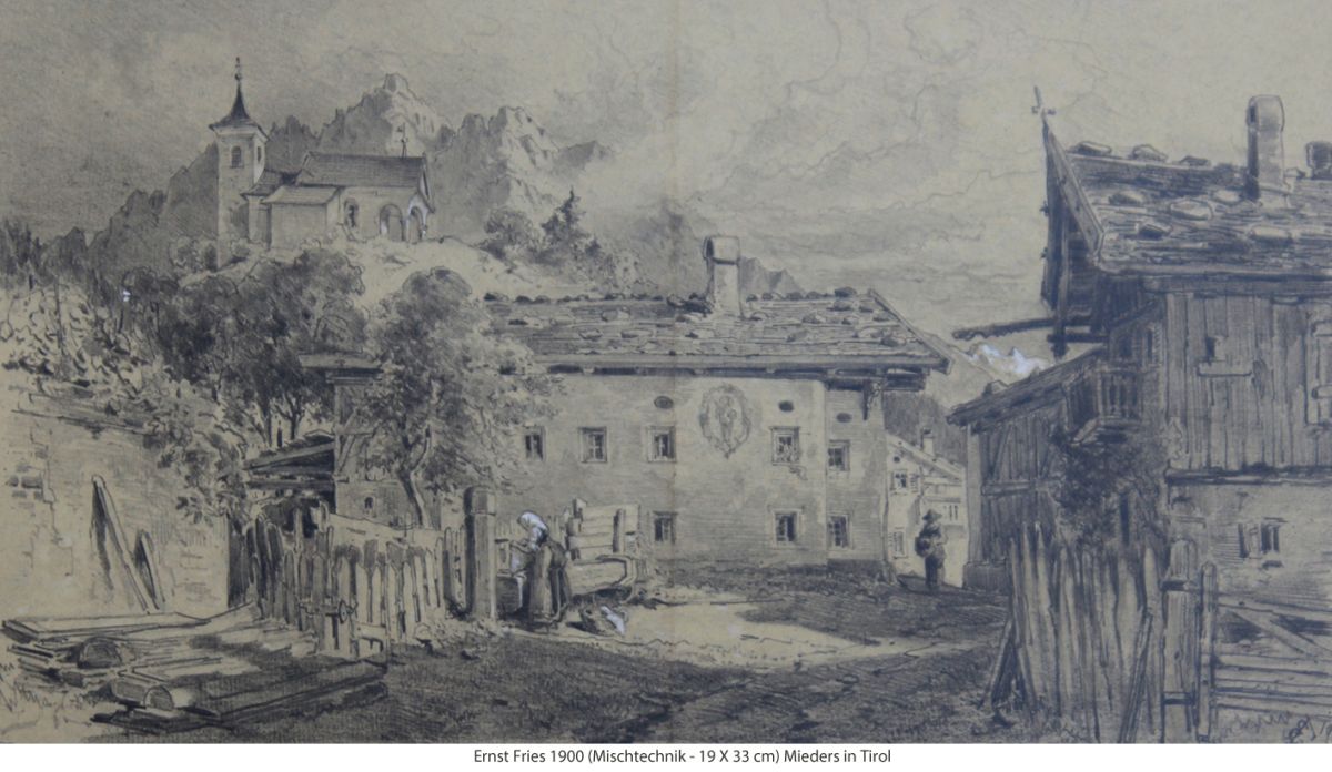 Fries Ernst 1900 - Mieders in Tirol Fries Ernst 1900 - Mieders in Tirol