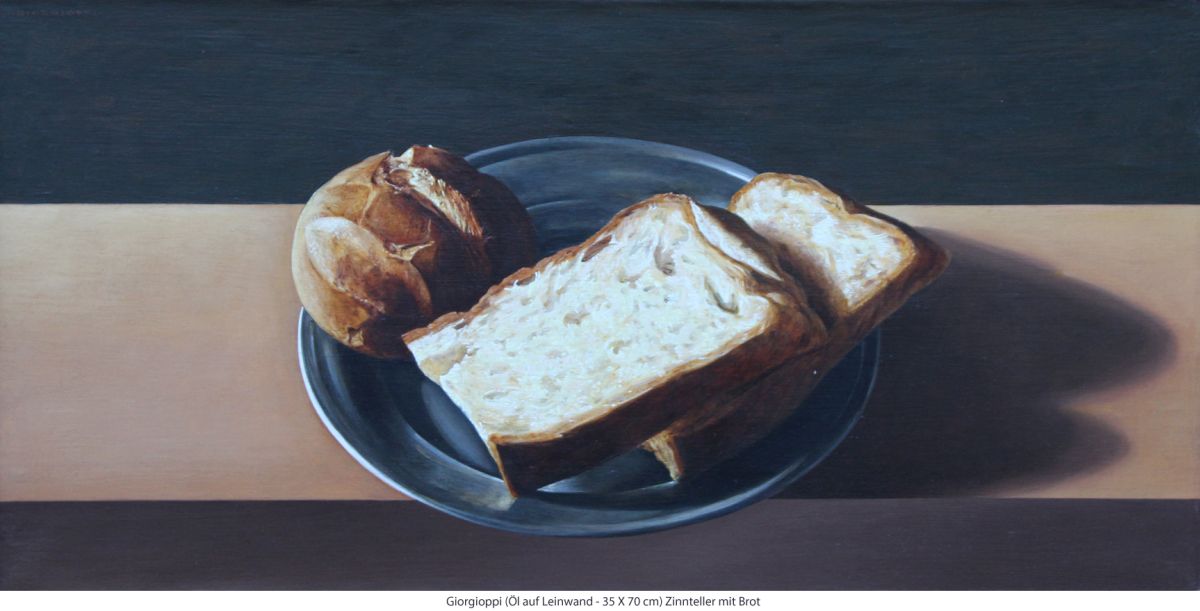Giorgioppi - Zinnteller mit Brot