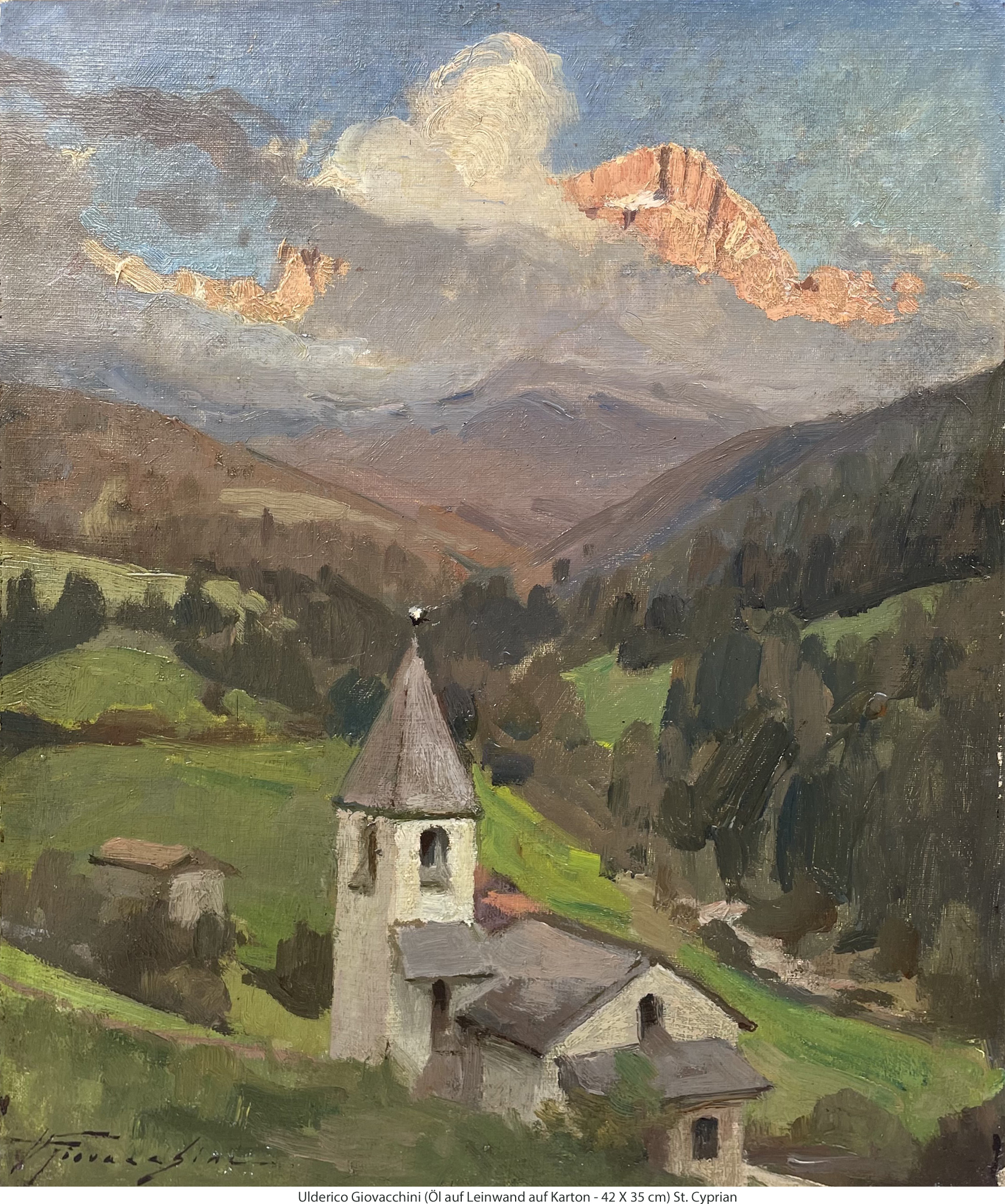 Giovacchini Ulderico - St. Cyprian am Abend