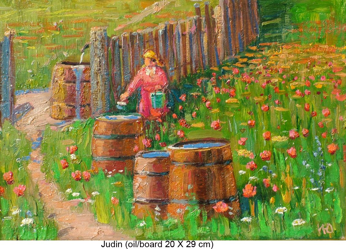 Judin - Woman picking up water