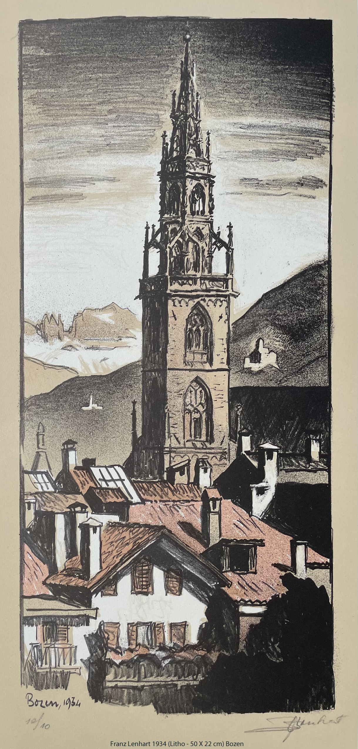 Lenhart Franz 1934 - Litho - Bozen1 Lenhart Franz 1934 - Litho - Bozen1