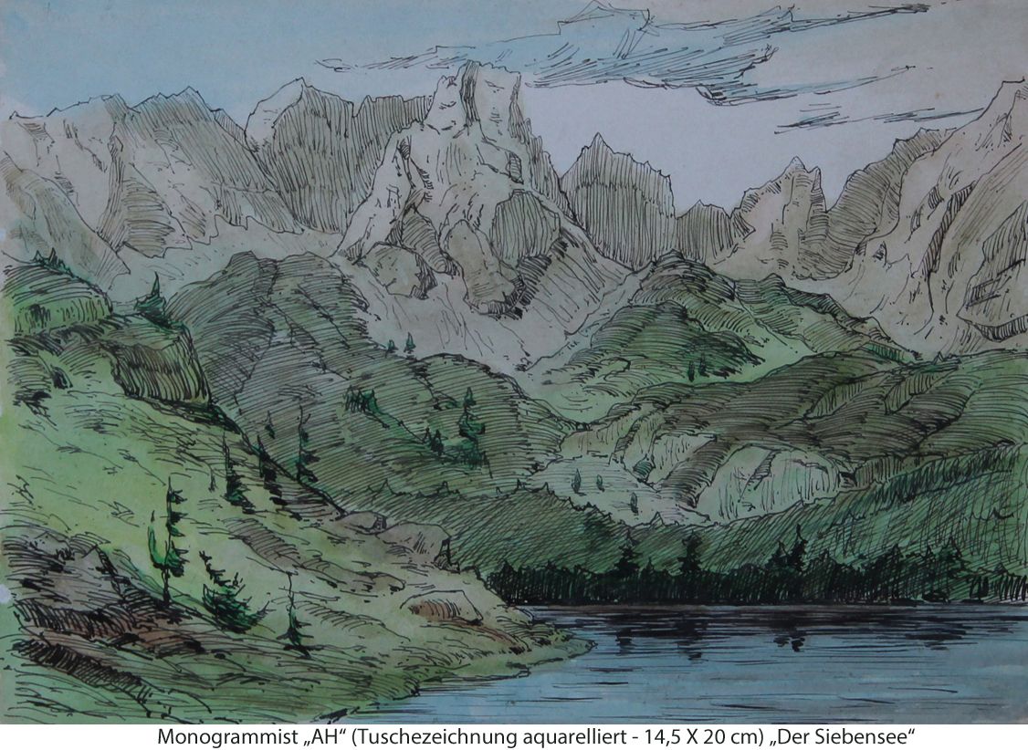 Monogrammist AH - Siebensee Monogrammist AH - Siebensee