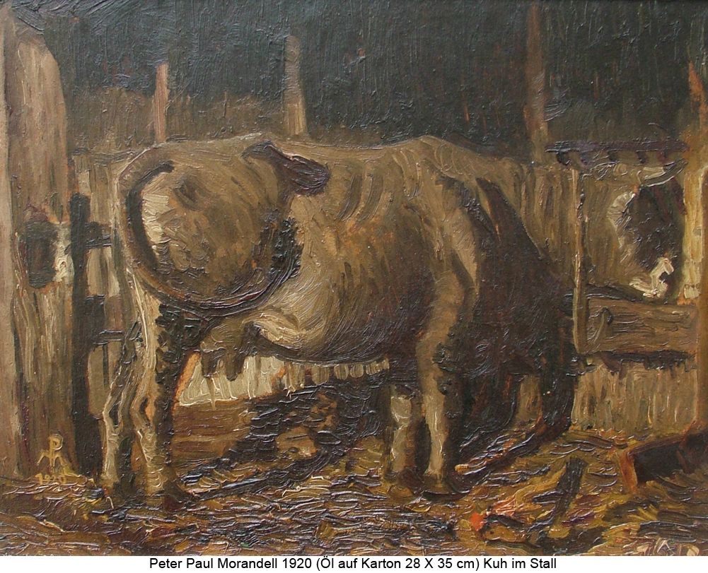 Morandell Peter Paul - Kuh im Stall