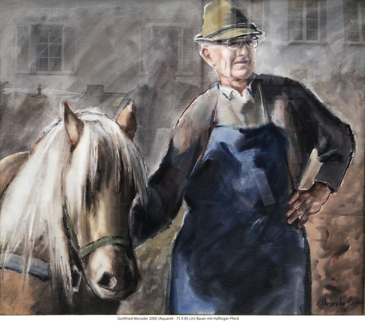 Moroder Gottfried - Bauer mit Haflinger