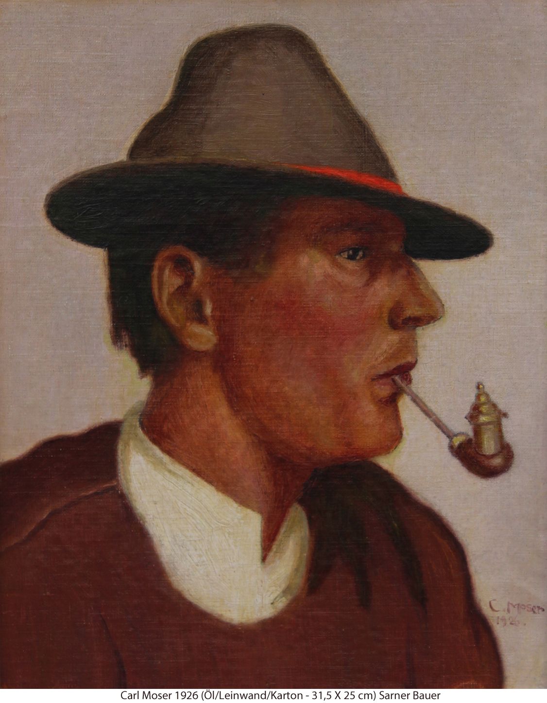 Moser Carl 1926 - Sarner Bauer mit Reggele