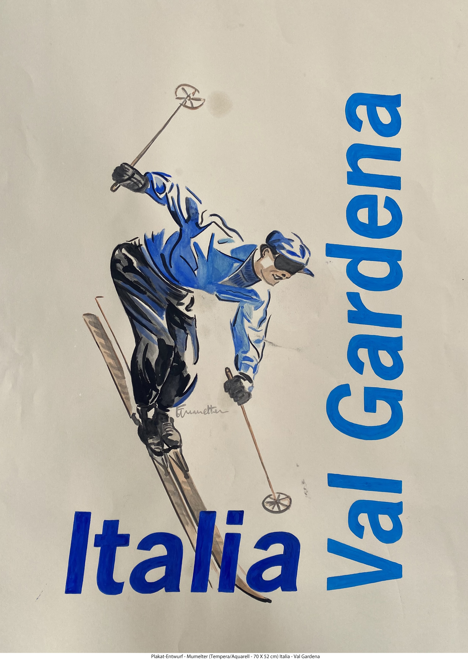 Plakat-Entwurf - Mumelter - Val Gardena