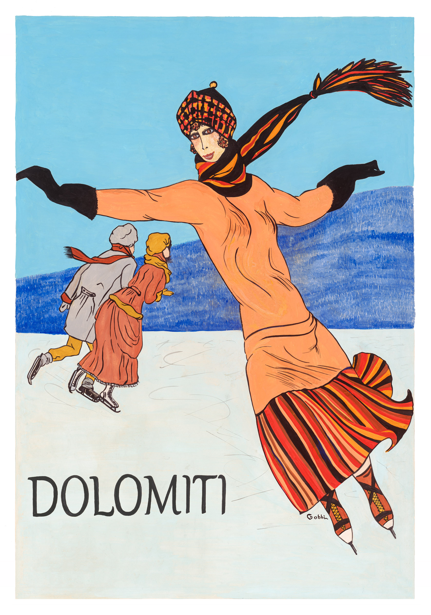 Plakat_Eislauefer_Dolomiti_70x100