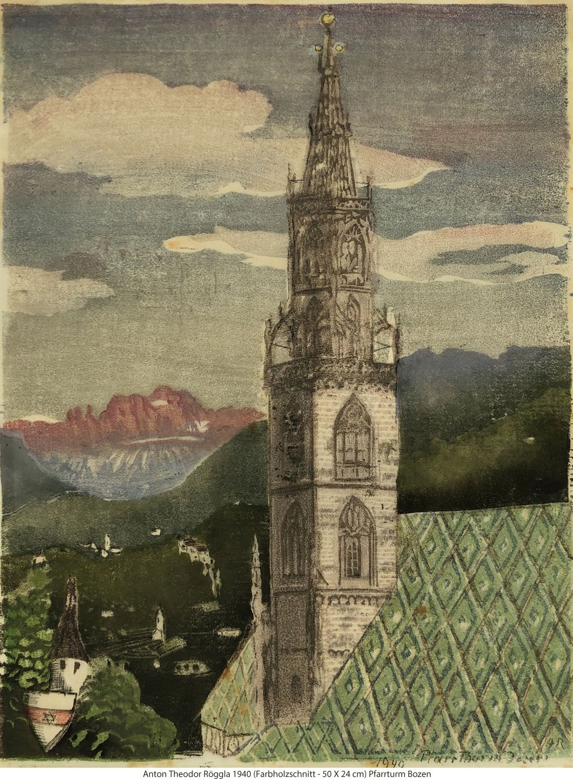Röggla A.Theodor - Bozner Pfarrturm