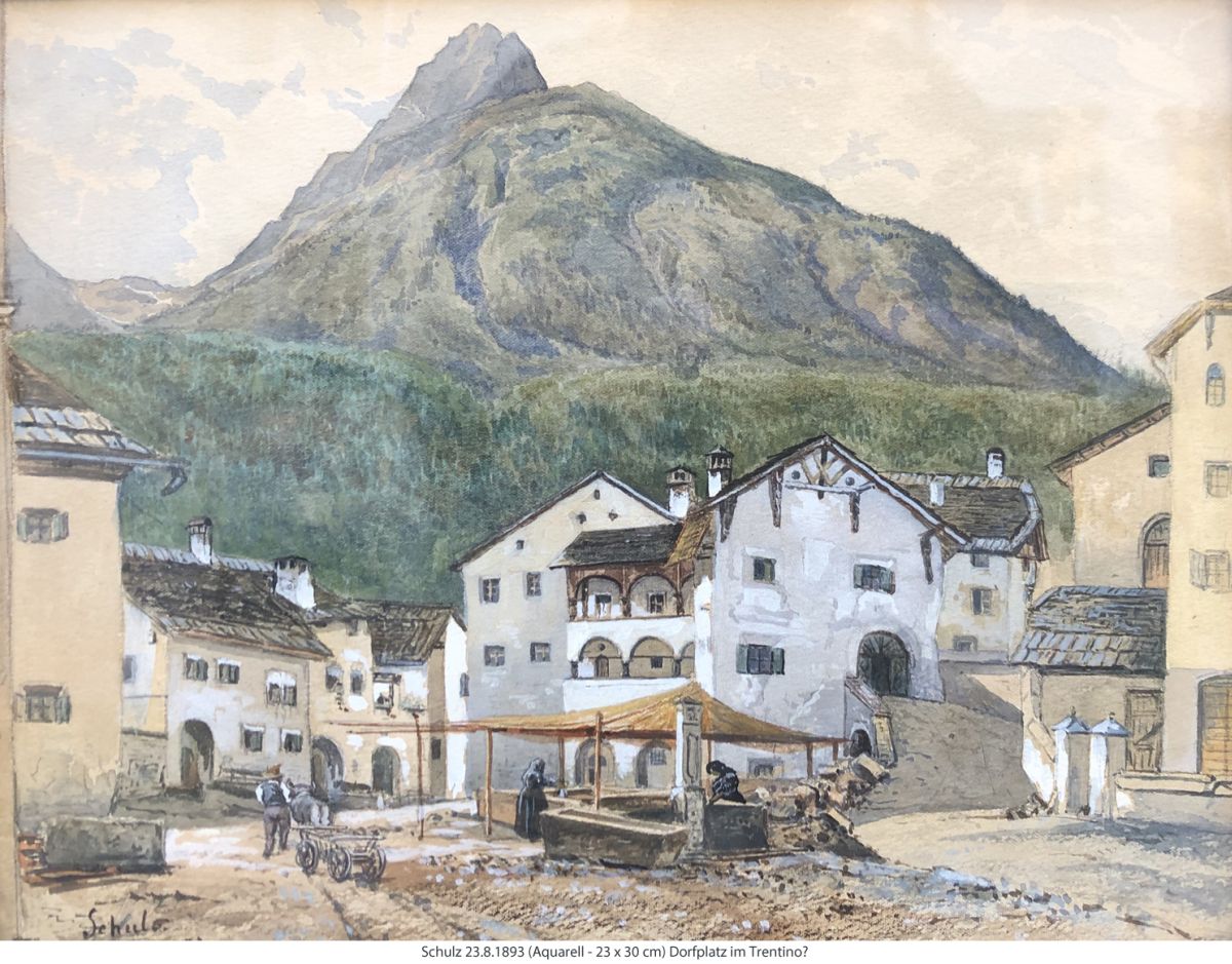 Schulz - Dorfplatz im Trentino