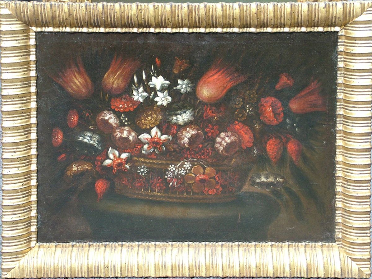 Unsigniert - Italienisches Blumenstillleben