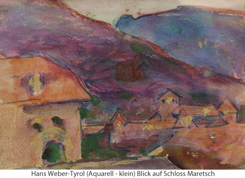 Weber-Tyrol Hans - Blick auf Schloss Maretsch