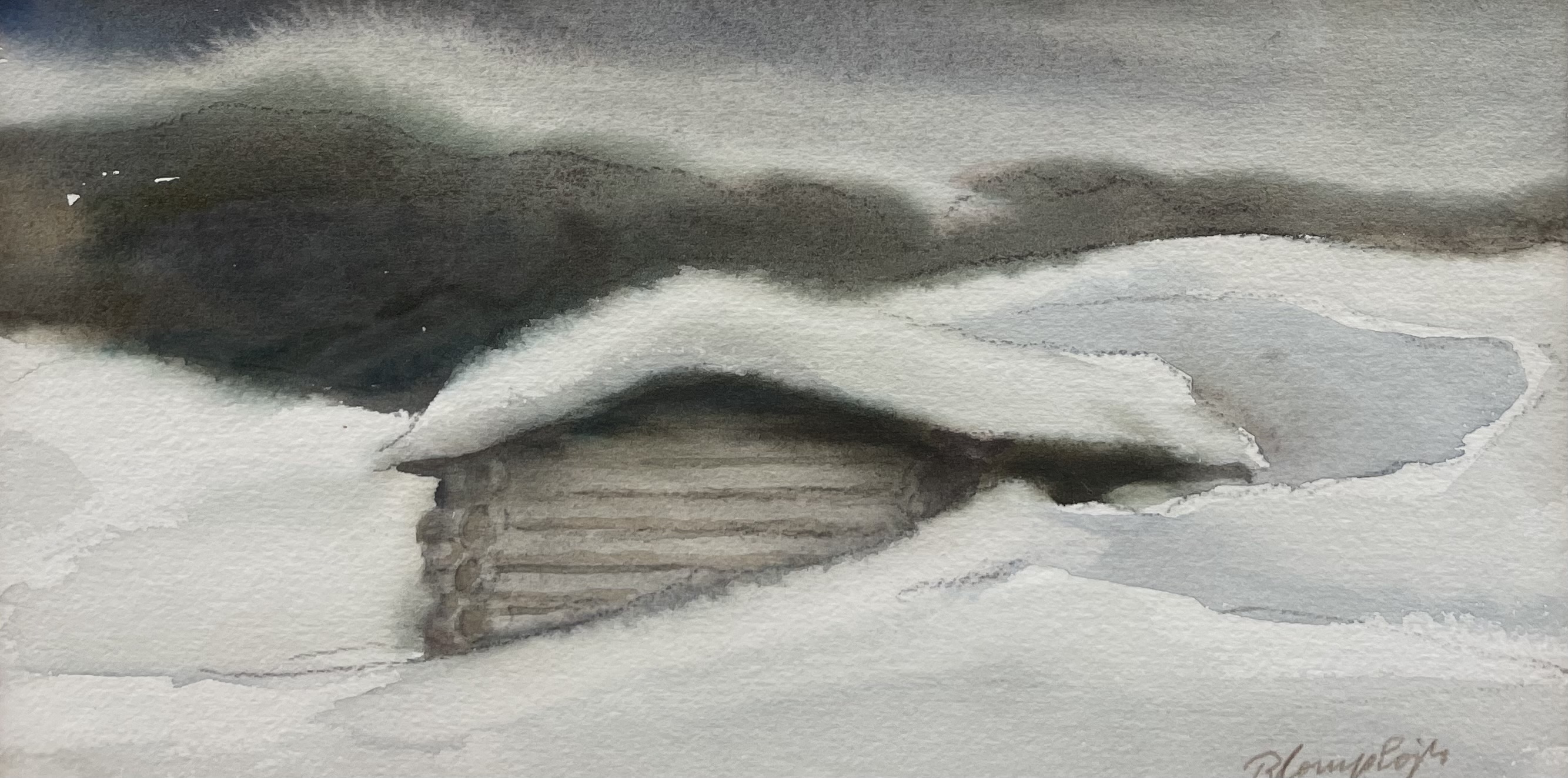 Complojer Rudolf Sen. - Schneebedecktes Dach