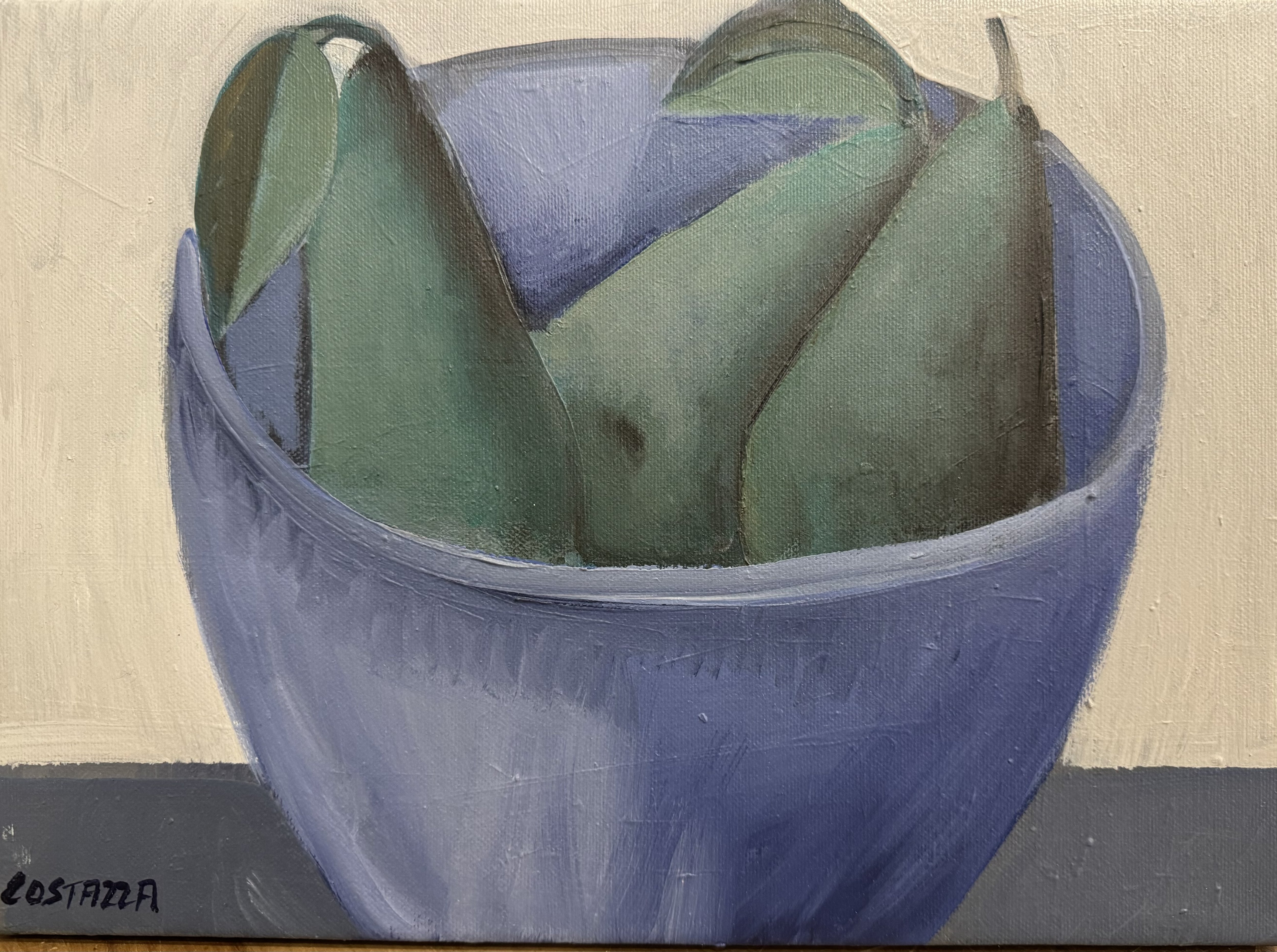 Costazza Josef - Birnen in blauer Schale