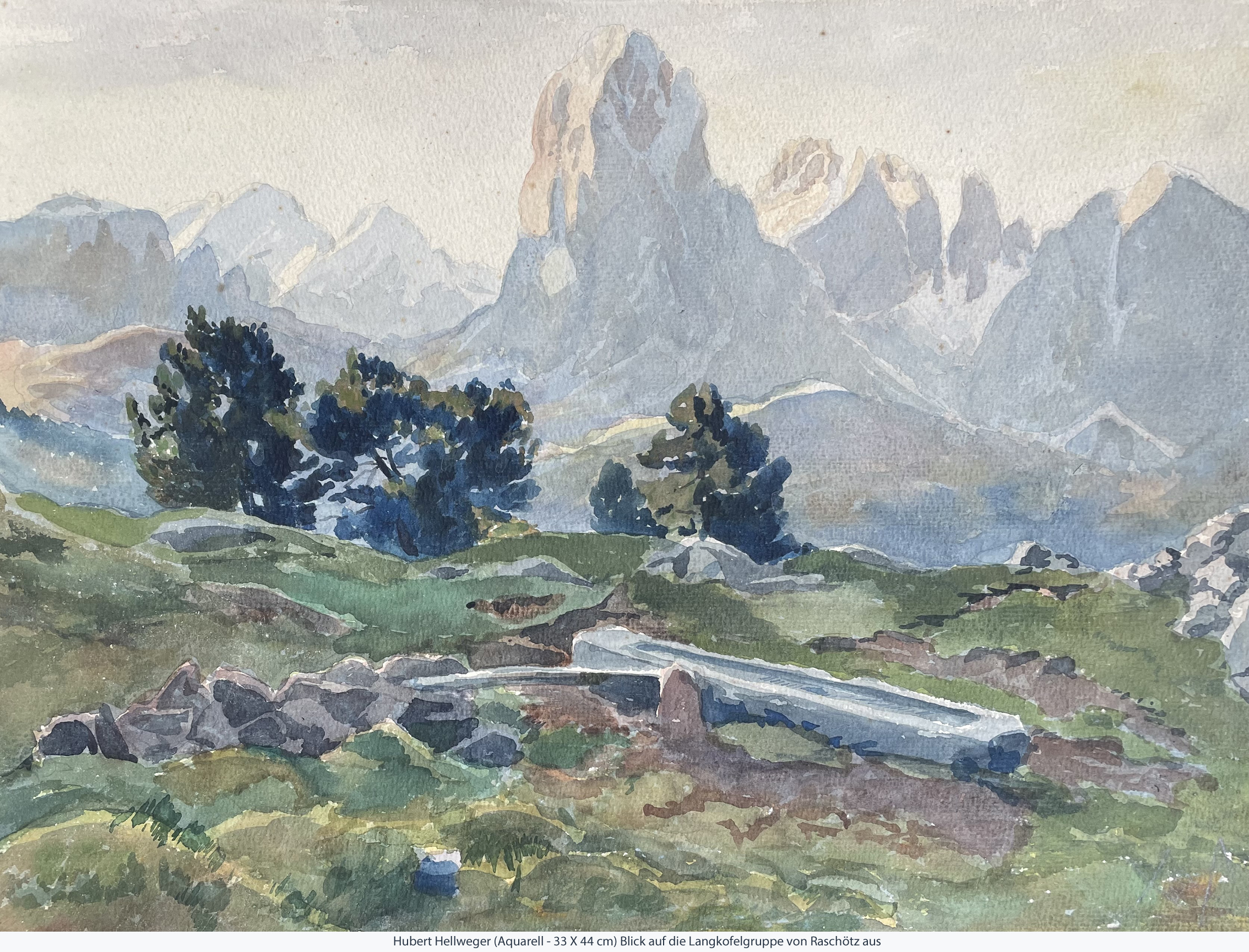 Hellweger Hubert - Blick auf den Langkofel