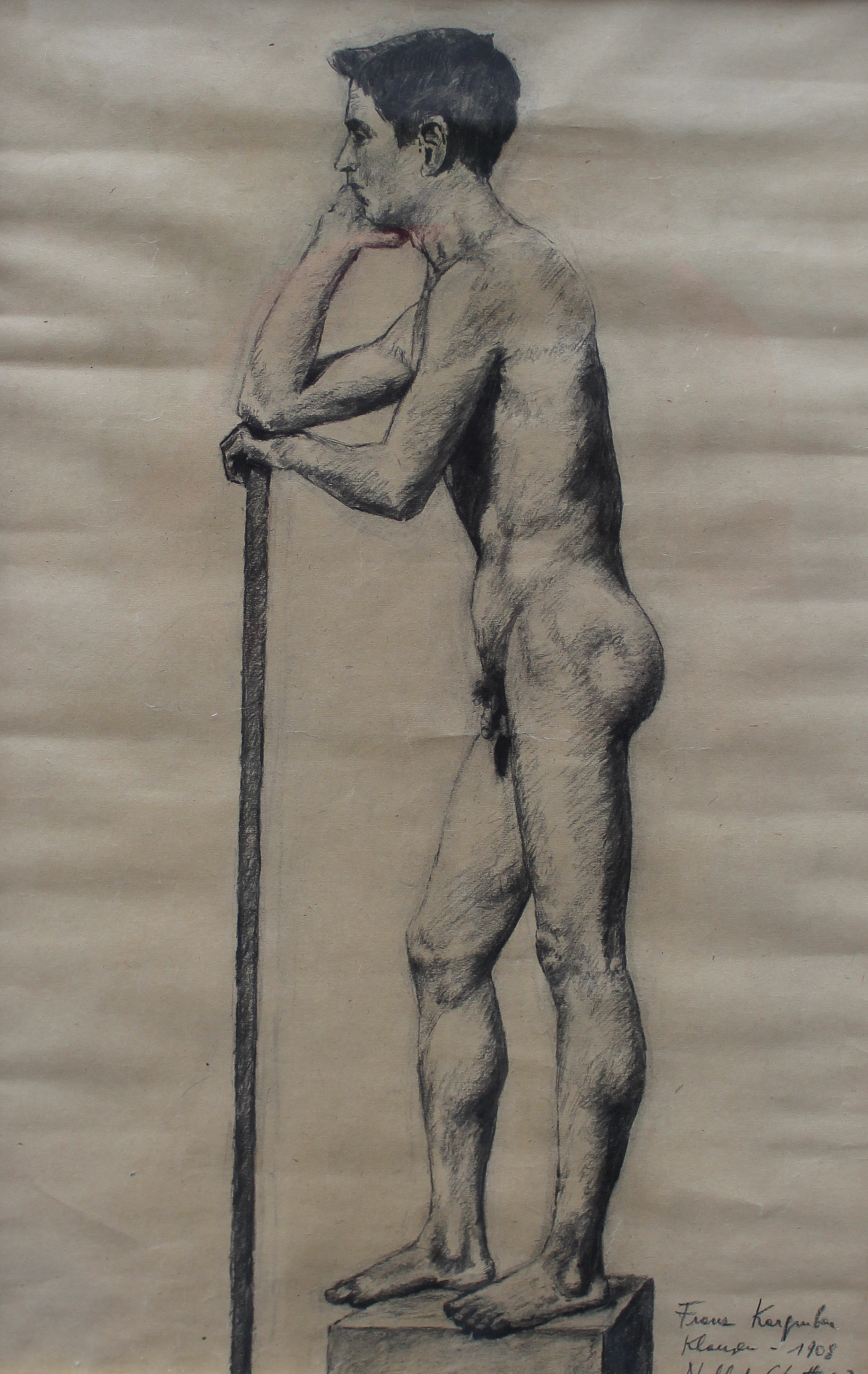 Kargruber Franz - Stehender männlicher Akt