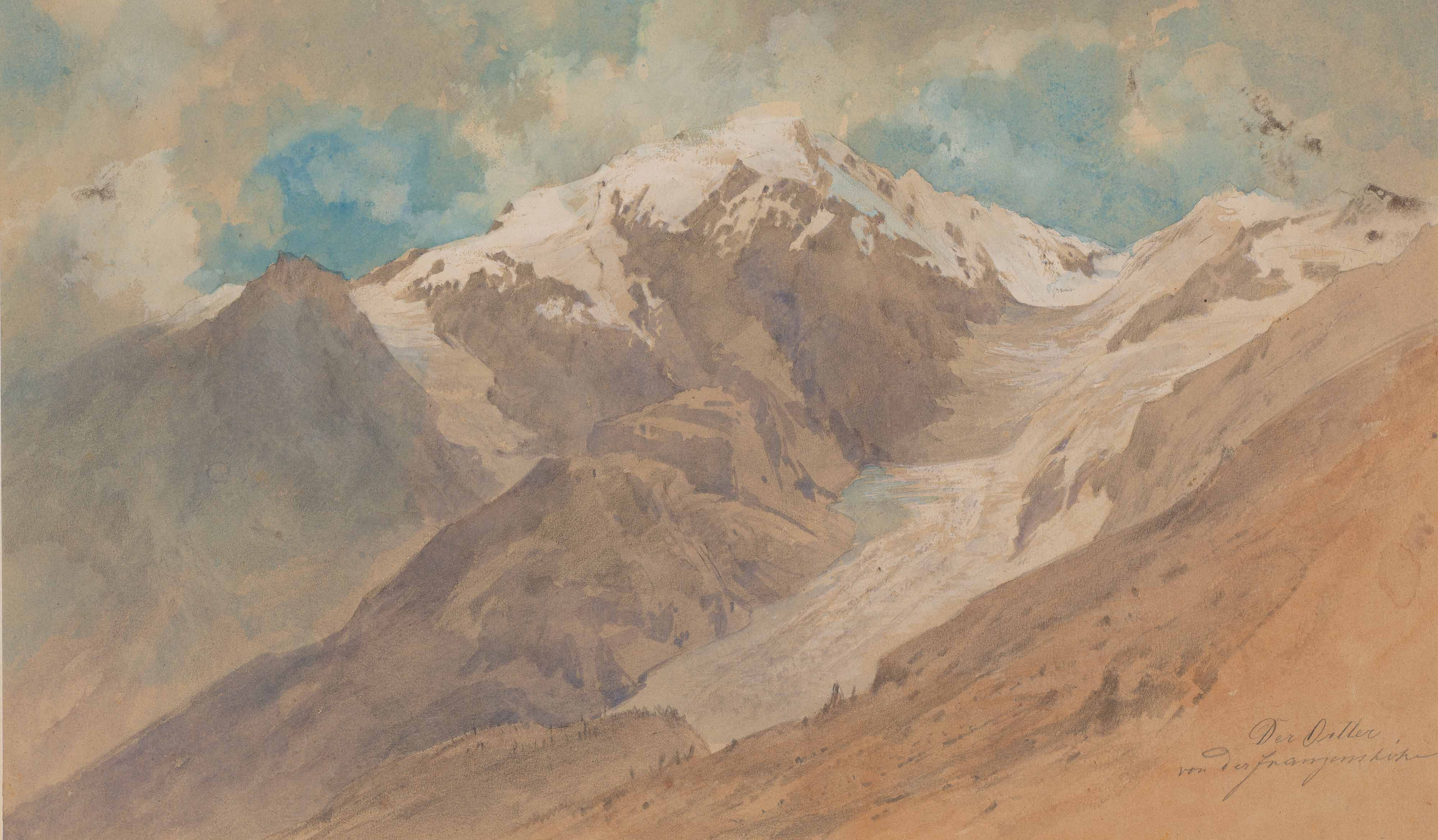 Künstler des 19. Jahrhunderts - Ortler von Franzenshöhe