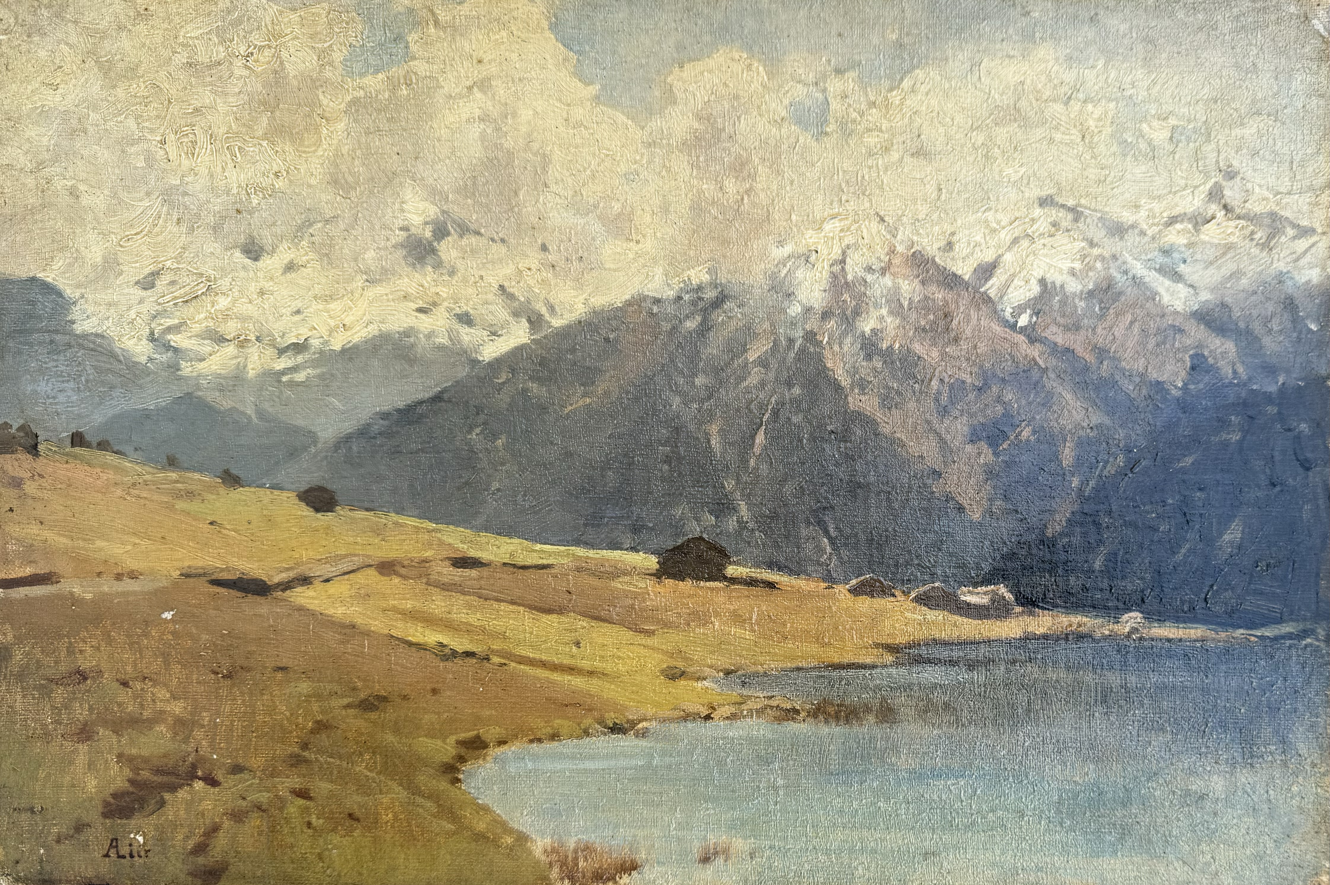 Lier Adolf - Haidersee mit Ortler