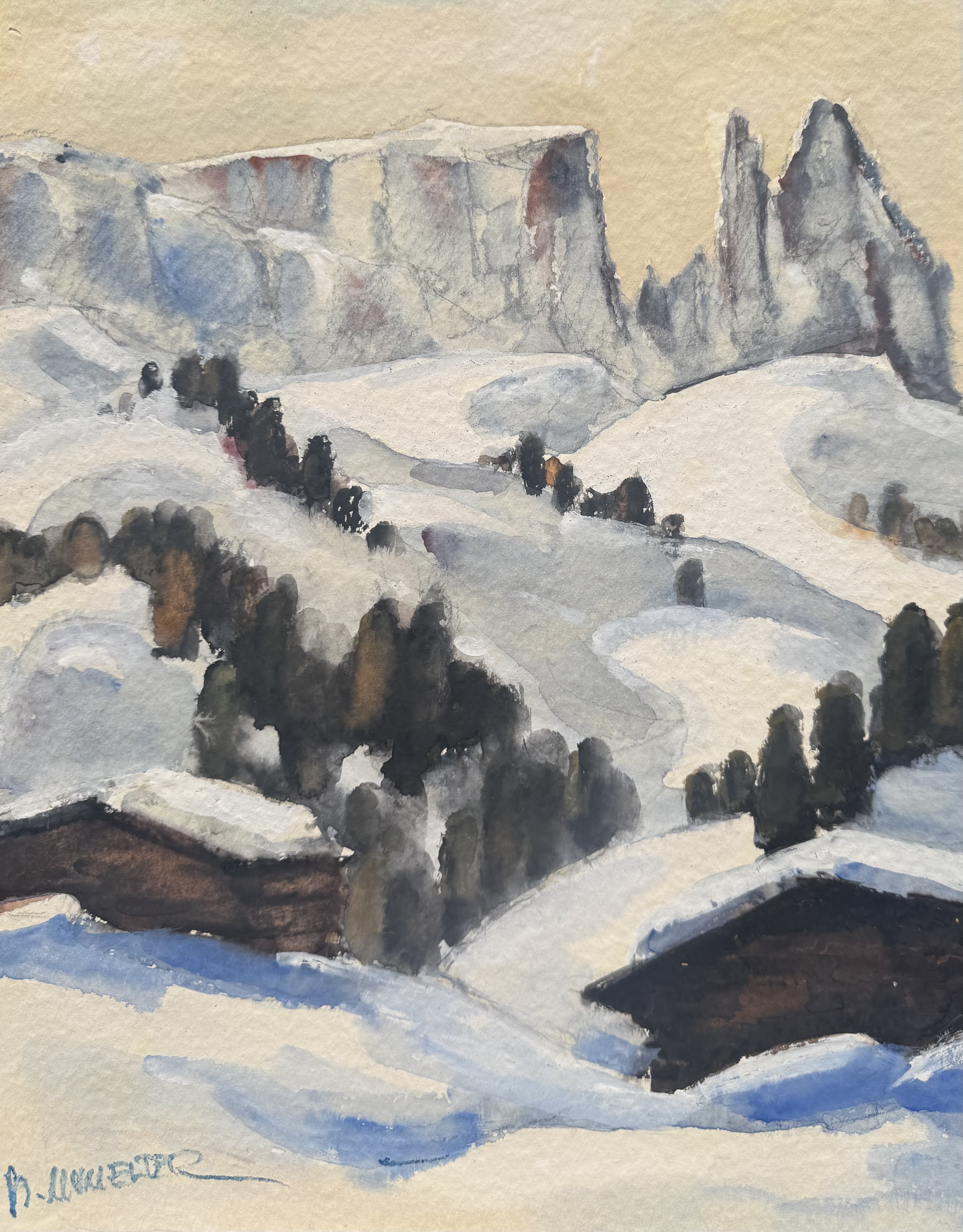 Mumelter Hubert - Winteridylle am Schlern