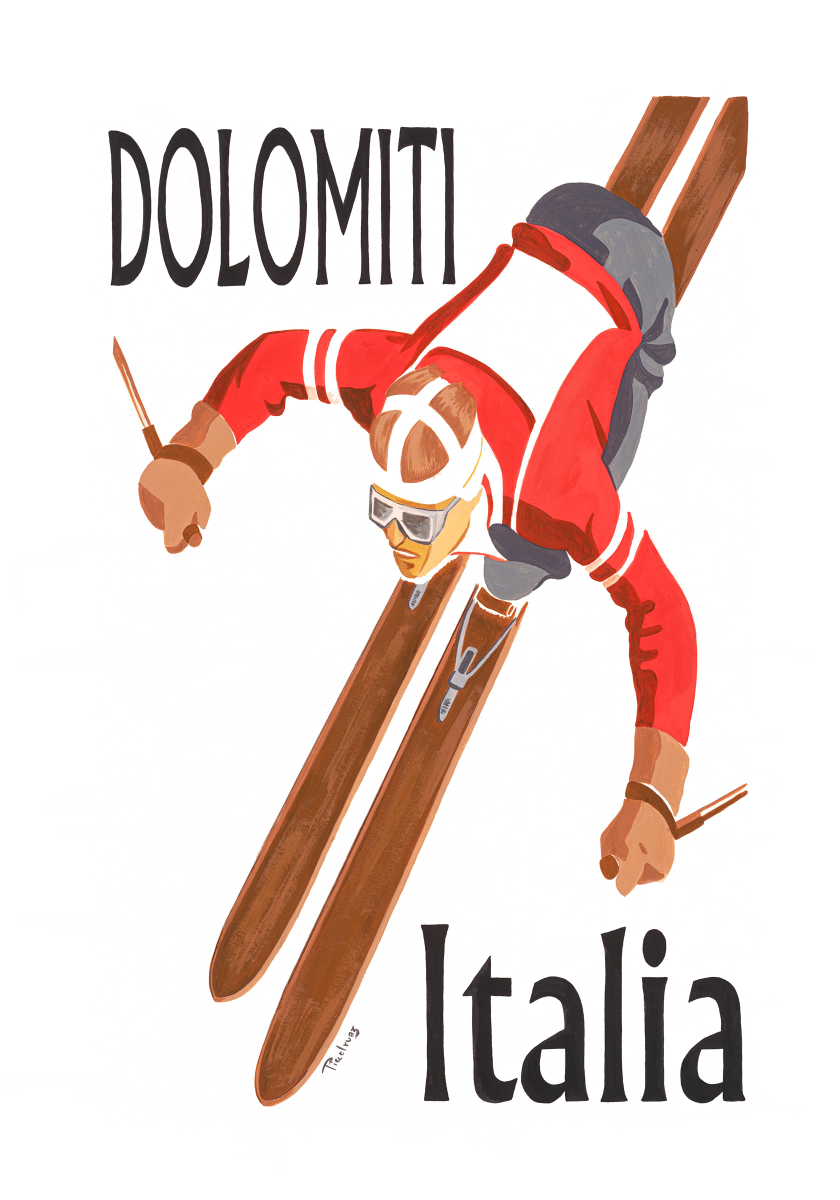 Plakat - Piccolruaz - Dolomiti - Italia