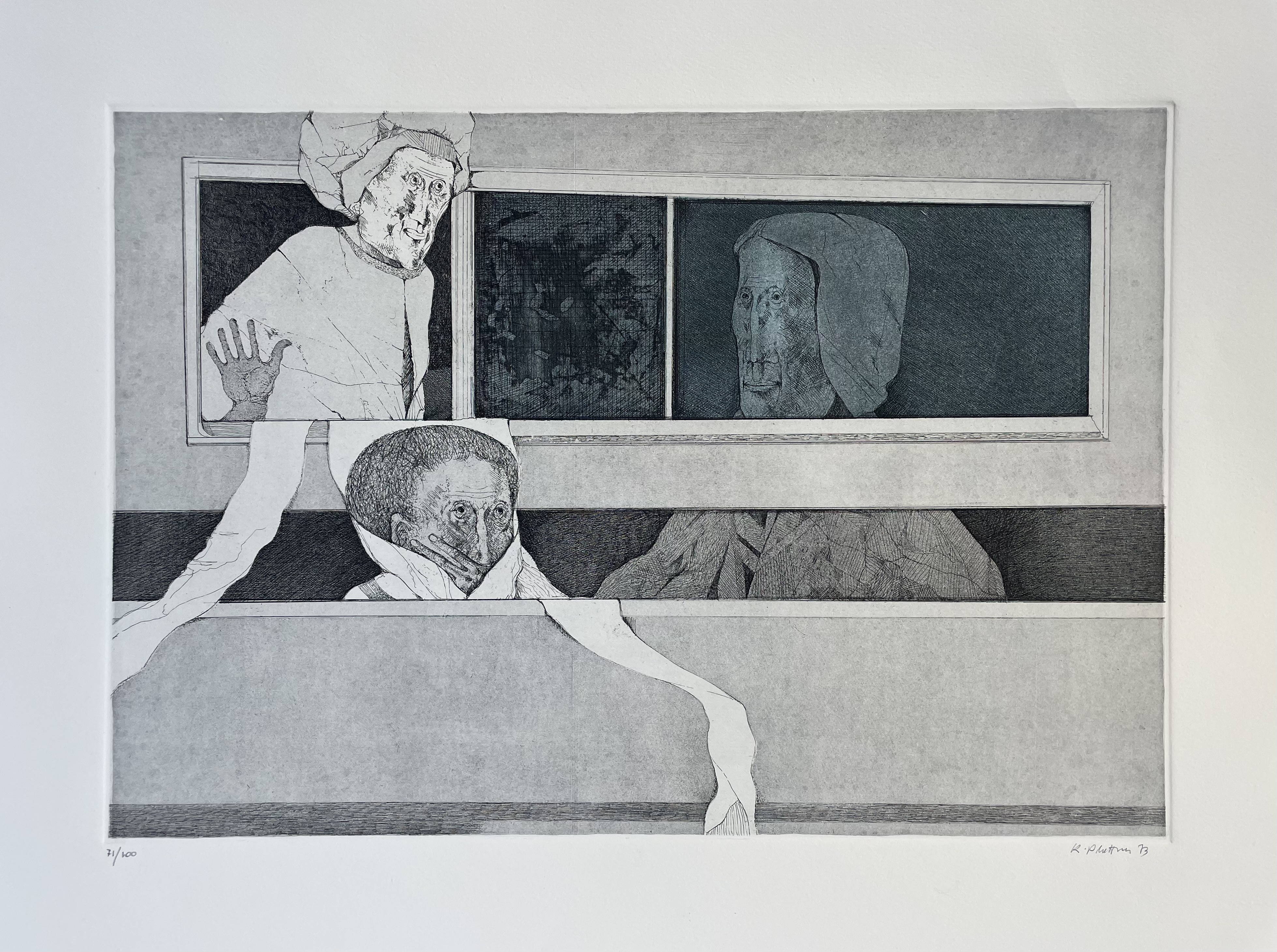 Plattner Karl - Personen am Fenster