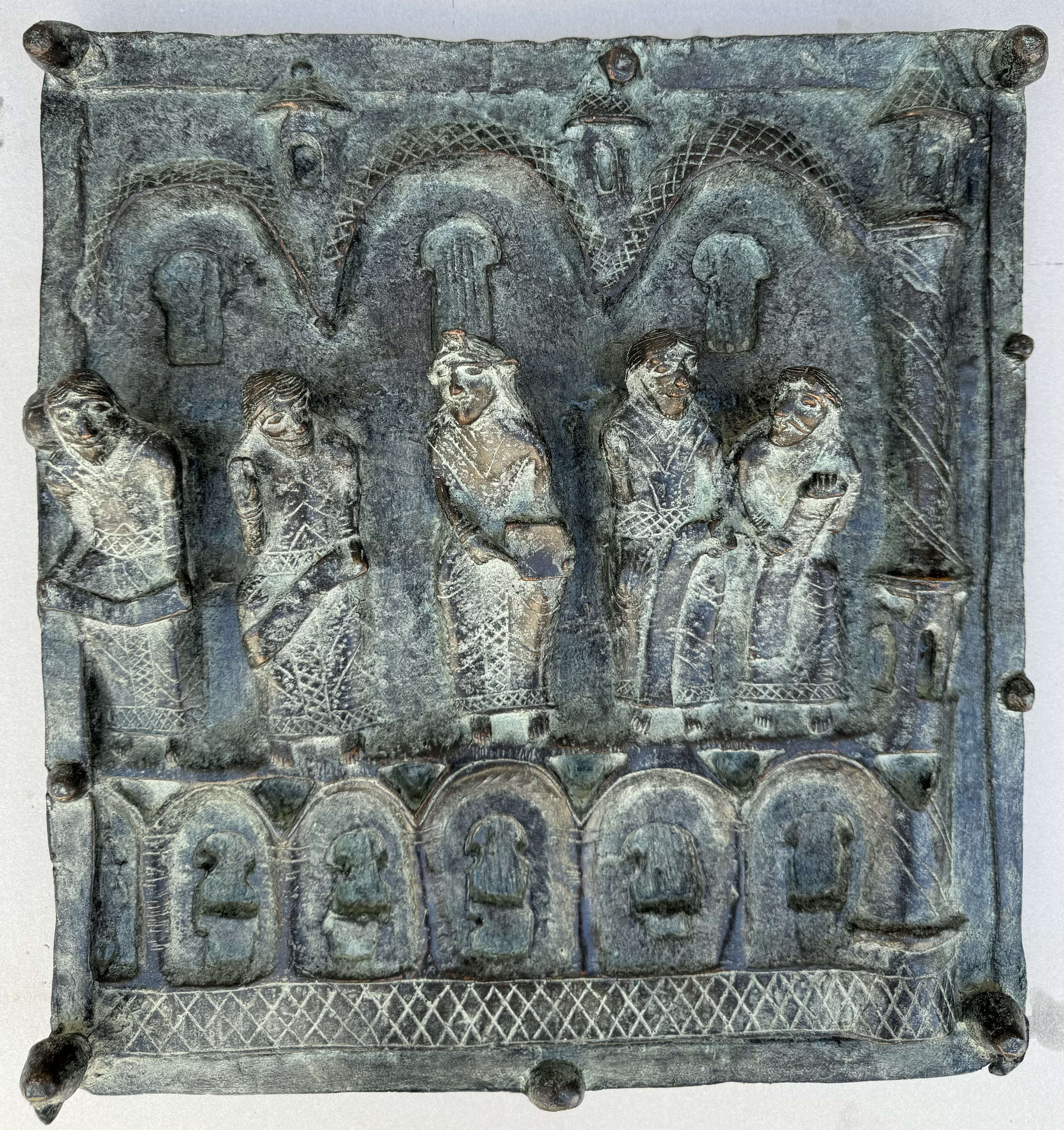 Porta Basilica di San Zeno - Disput Jesu mit den Schriftgelehrten im Tempe