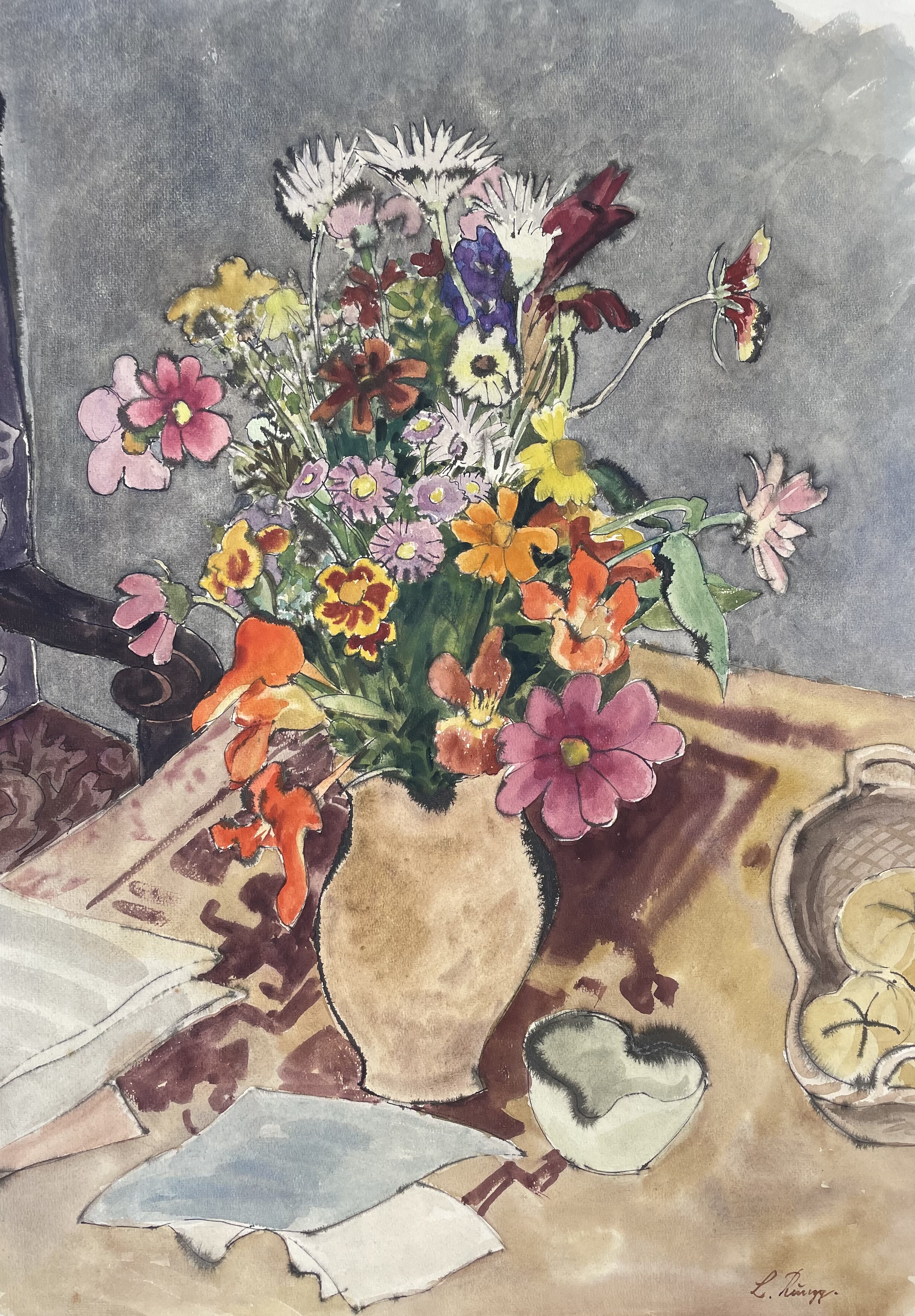 Rungg(aldier) Luis - Stillleben mit Blumenvase