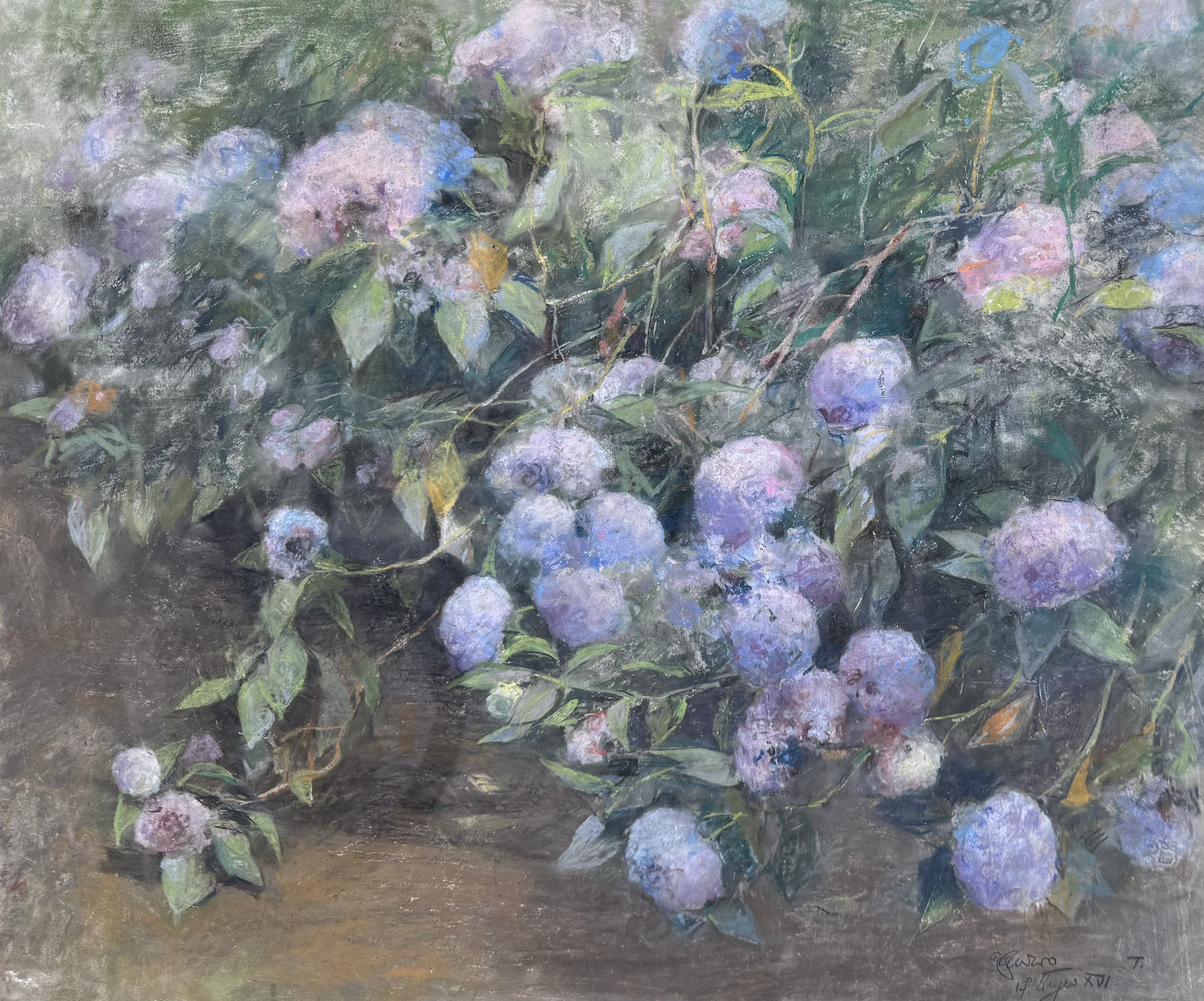 Unbekannter Künstler - Gartenblumen