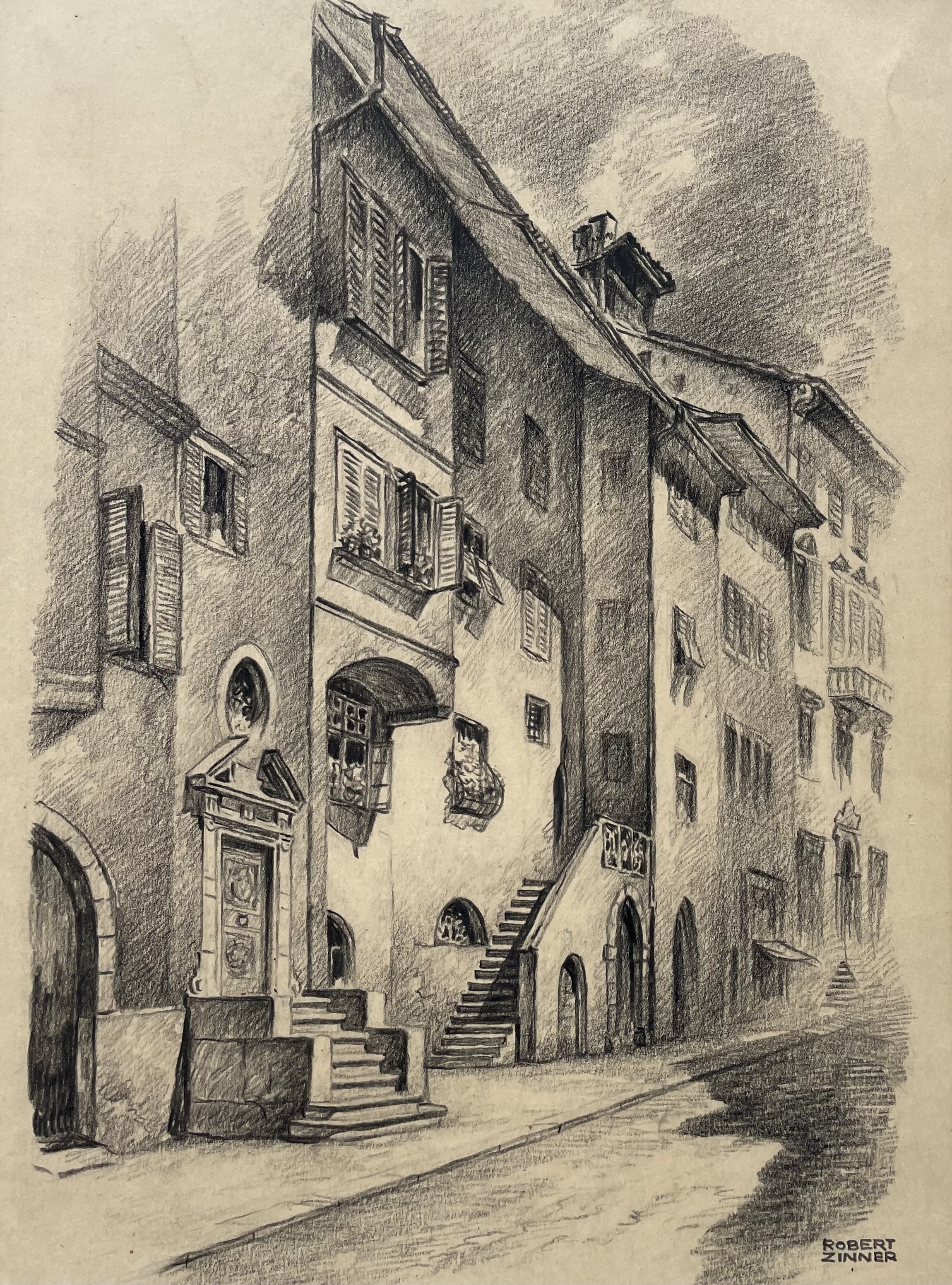 Zinner Robert - Silbergasse in Bozen