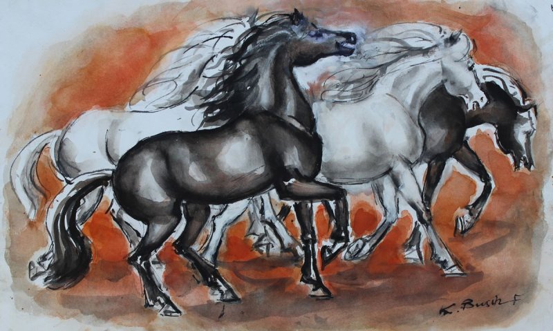 Busch-Federspiel Käte - Black and white