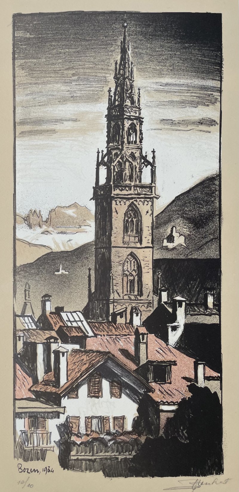 Lenhart Franz 1934 - Litho - Bozen1