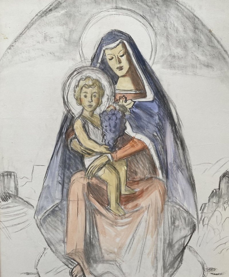 Lenhart Franz - Meraner Madonna mit Jesukind