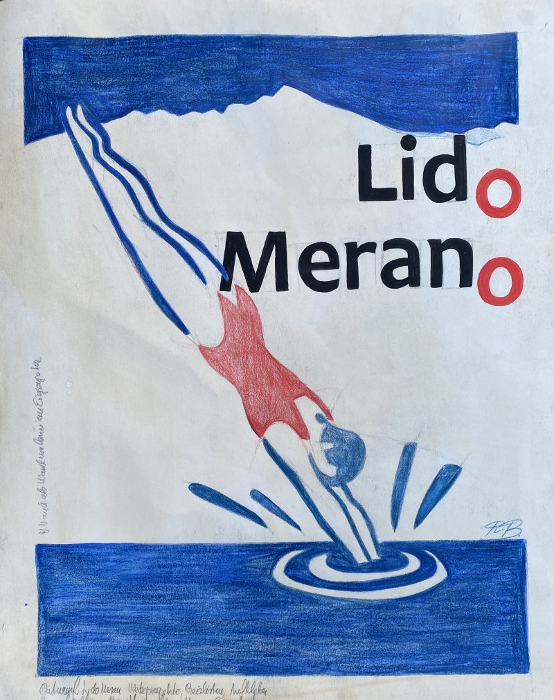 Plakat-Entwurf - Lido Meran