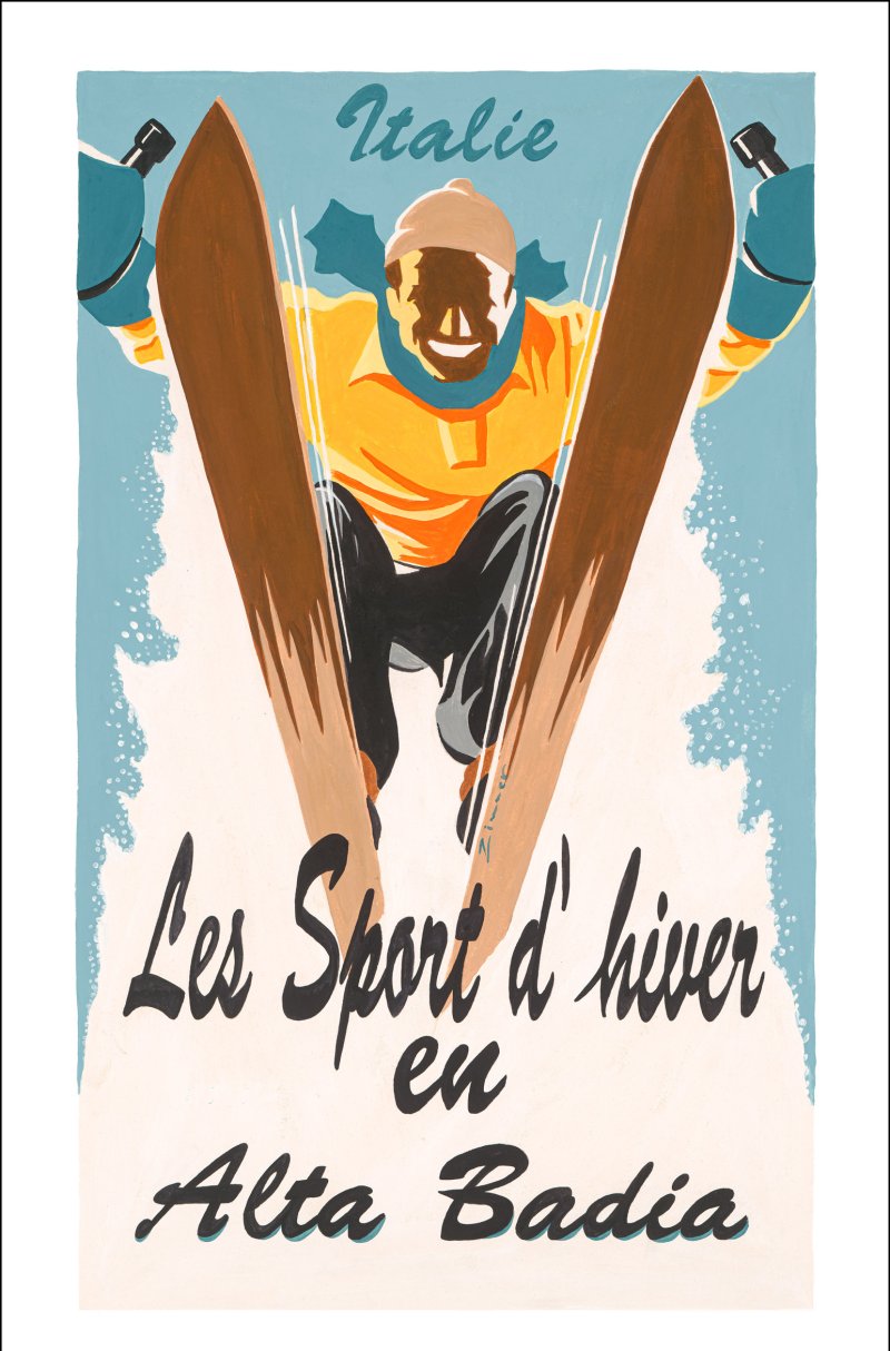 Plakat - Italie - Les Sports d´hiver - Alta Badia