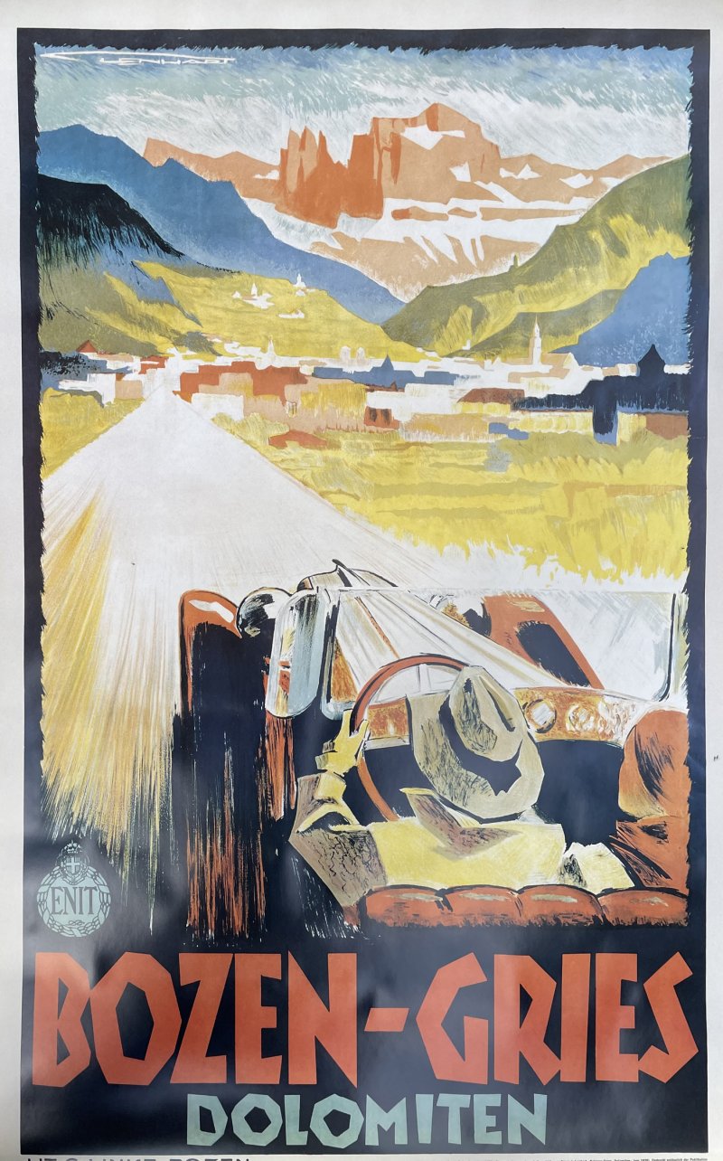 Plakat - Reprint - Franz Lenhart - Bozen Gries