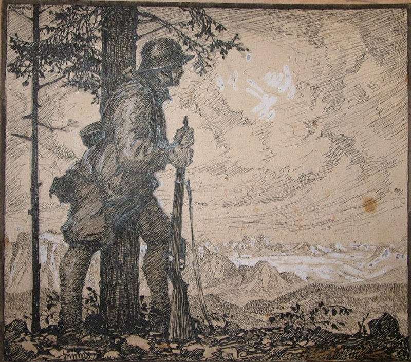 Schreiber R. - Soldat am Ritten